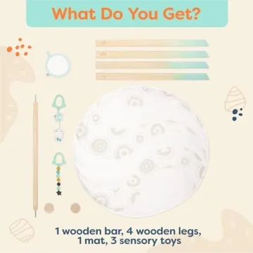 B. Baby Wooden Baby Gym – Stylish Infant Activity Mat