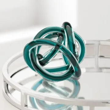 Torre & Tagus Orbit Hand Blown Glass Knot Sculpture