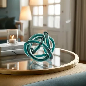 Torre & Tagus Orbit Hand Blown Glass Knot Sculpture