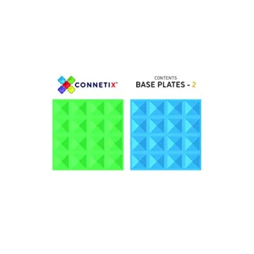 Connetix Tiles 2 Piece Base Plates for Creative Fun