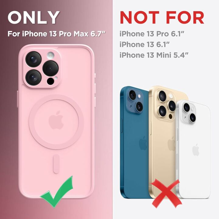 Magnetic iPhone 13 Pro Max Case with Camera Protection