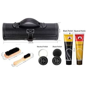 TOCGAMT 11-in-1 Travel Shoe Shine Kit - Compact & Stylish