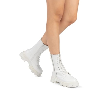 DREAM PAIRS Women's DMB215 Casual Combat Boots