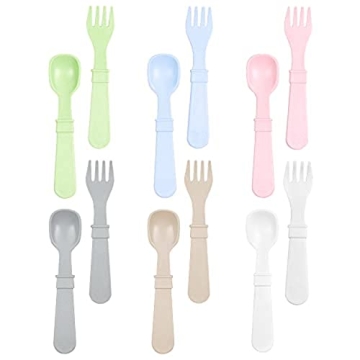 Durable USA Made Toddler Forks and Spoons Set