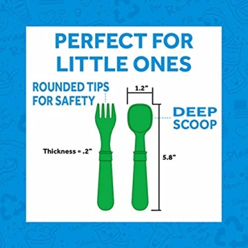 Durable USA Made Toddler Forks and Spoons Set