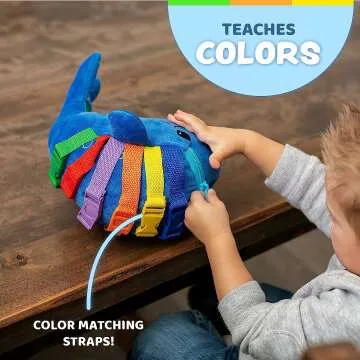 Blue Whale Motor Skills Toy for Toddler Travel Fun