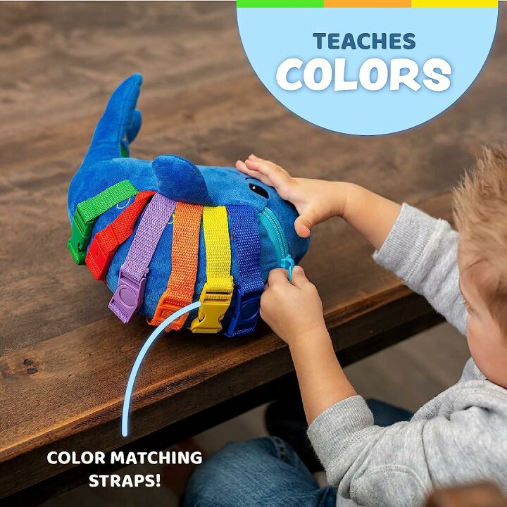 Blue Whale Motor Skills Toy for Toddler Travel Fun