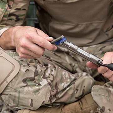 Otis Technology 10 Pack Blue Nylon Brushes for Cleaning