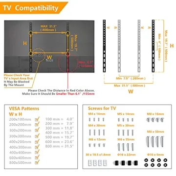 Adjustable TV Stand Mount for 22-65 Inch TVs
