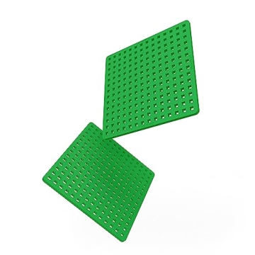 Plus-Plus Green Baseplate Duo for Creative Building Fun