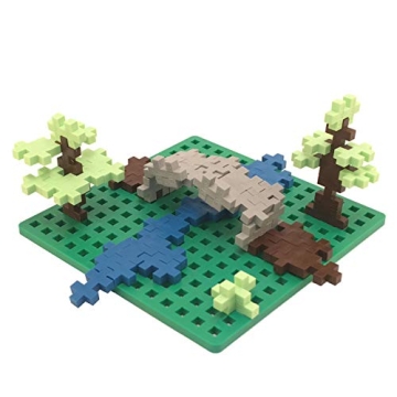 Plus-Plus Green Baseplate Duo for Creative Building Fun