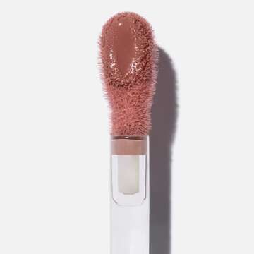 Saie Dew Blush - Lightweight Liquid Blush with a Blendable + Buildable Cream Finish - Dewy Cheek Tint with Doe Foot Wand Makeup Applicator - Cutie (.40 oz)