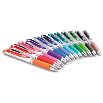 Pentel EnerGel RTX Retractable Gel Pens 0.7mm Assorted 12 Pack
