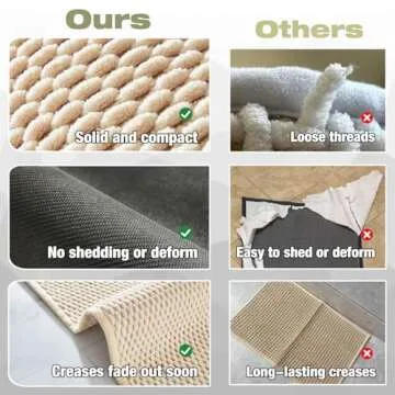 Bathroom Rugs Non Slip Washable, Super Absorbent Thin Bath Mat for Bathroom Small Quick Dry Low Pile Bathroom Rug, Beige 16"x24"