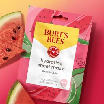 Burt's Bees Hydrating Watermelon Sheet Mask Pack of 6