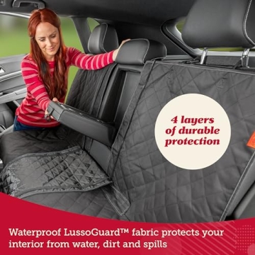 Lusso Gear Waterproof Dog Car Seat Cover for Back Seat