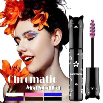 LGSZGDCN pink Mascara colored mascara Eyes Makeup Best Waterproof Fast Dry Eyelashes Curling Lengthening Eye Lashes Party Stage Use