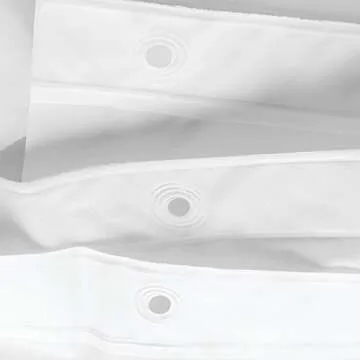 iDesign Waterproof PEVA Bathroom Shower Curtain Liner - 72" x 72", White