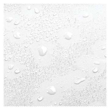 iDesign Waterproof PEVA Bathroom Shower Curtain Liner - 72" x 72", White