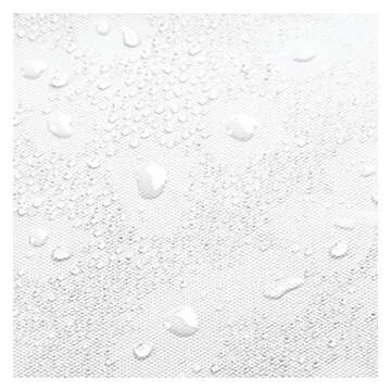 iDesign Waterproof PEVA Bathroom Shower Curtain Liner - 72" x 72", White