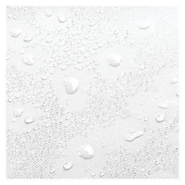 iDesign Waterproof PEVA Bathroom Shower Curtain Liner - 72" x 72", White