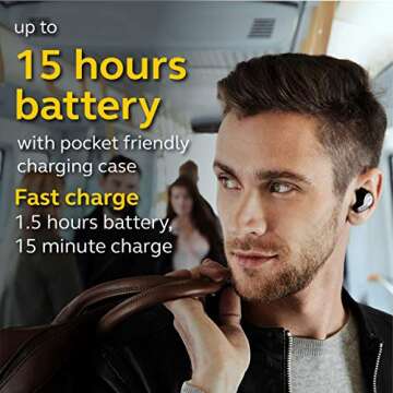 Jabra Elite 65t Earbuds – Alexa Built-in, True Wireless Earbuds with Charging Case, Titanium Black...