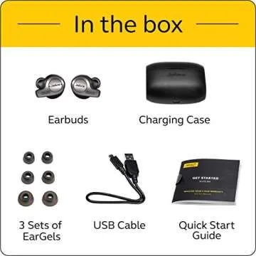 Jabra Elite 65t Earbuds – Alexa Built-in, True Wireless Earbuds with Charging Case, Titanium Black – Bluetooth Earbuds Engineered for The Best True Wireless Calls and Music Experience