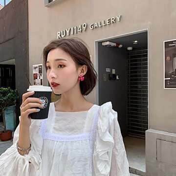 Stylish Boho Stud Earrings - Chic Flower Jewelry for Women, Perfect Gift!