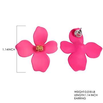 Stylish Boho Stud Earrings for Women - Chic Floral Design