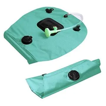 KIPIDA Solar Shower Bag | 5 Gal/20L Solar Heating Camping Shower Bag | Removable Hose | On-Off Switchable Shower Head | Ducha Portatil | Traveling Shower | Portable Shower for Beach Swimming, Hiking