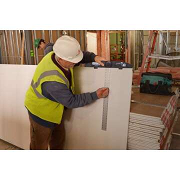 Johnson Level & Tool RTS24 RockRipper - Durable 24" Drywall Square with Structo-Cast Head