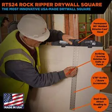 Johnson RTS24 RockRipper Durable Drywall Square Tool