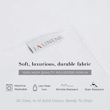 LA Linen 60x120 Navy Washable Tablecloth - Stain Resistant