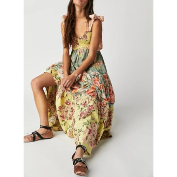 Women Summer Flowy Smocked Maxi Dress for Every Occasion