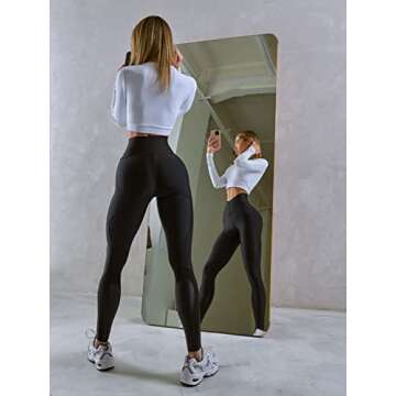 Bona Fide High Waisted Tummy Control Leggings for Women - Body Shaping Workout Leggings High Waist - Gym Legging, Yoga Pants