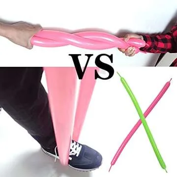 LXZFCRG 260 Balloons, Premium Long Balloons Latex Twisting Balloons for Birthday Wedding Festival Party Pastel Color Pack of 100