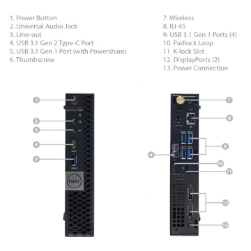Dell OptiPlex 7060 Micro Desktop - i5, 16GB, Windows 11