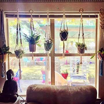 Heebabeys 12 Pcs 2.9 Inches White Ceiling Hooks,Vinyl Coated Screw-in Wall Hooks, Plant Hooks, Kitchen Hooks, Cup Hooks Great for Indoor & Outdoor Use (12 Pack +12 Extra Pipes)