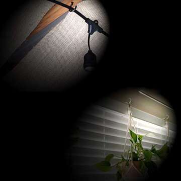 Heebabeys 12 Pcs 2.9 Inches White Ceiling Hooks,Vinyl Coated Screw-in Wall Hooks, Plant Hooks, Kitchen Hooks, Cup Hooks Great for Indoor & Outdoor Use (12 Pack +12 Extra Pipes)