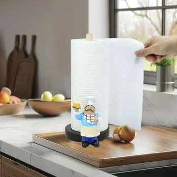 Massjoy Chef Style Sunflower Paper Towel Holder for Kitchen