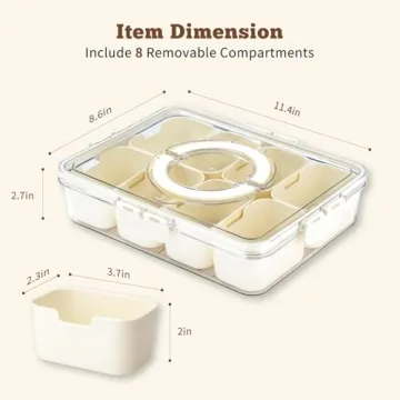 Dual Snackle Box - Portable Snack Container Set