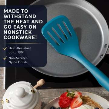 Home Hero 6 Pcs Kitchen Utensils Set - Nested Cooking Utensils Set - BPA Free First Home Essentials Utensil Sets - Household Essentials Kitchen Gadgets (Rainbow)