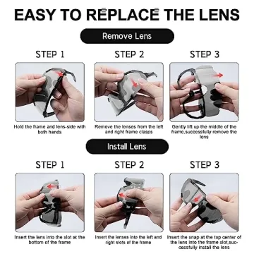 X-TIGER Polarized Cycling Sunglasses with Interchangeable Lenses and UV400 Protection