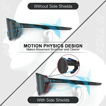 X-TIGER Polarized Cycling Sunglasses with Interchangeable Lenses and UV400 Protection