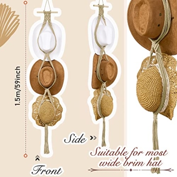 Boho Hat Rack Organizer - Stylish & Durable Yulejo Hanger