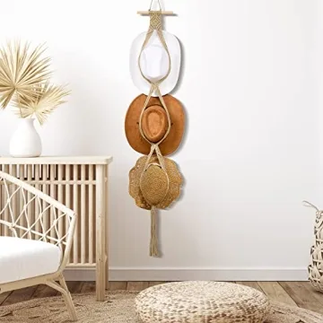 Boho Hat Rack Organizer - Stylish & Durable Yulejo Hanger