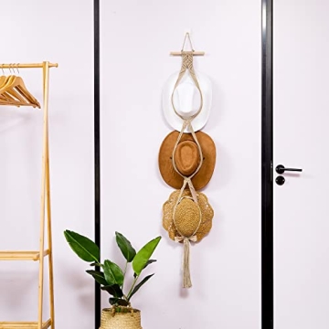 Boho Hat Rack Organizer - Stylish & Durable Yulejo Hanger
