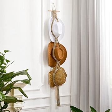 Boho Hat Rack Organizer - Stylish & Durable Yulejo Hanger