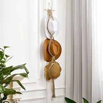 Boho Hat Rack Organizer - Stylish & Durable Yulejo Hanger