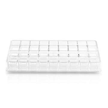 BINO 'Lips Galore' 36 Compartment Acrylic Lipstick Organizer, Clear and Transparent Cosmetic Beauty Vanity Holder Storage